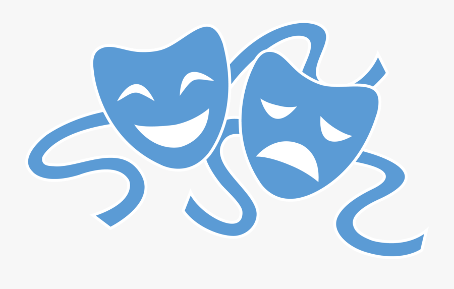 Current Drama - Transparent Comedy And Tragedy Masks, Transparent Clipart