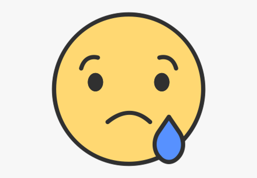 #facebook #faces #emotions #emoji - Sad Reaction Facebook Png, Transparent Clipart