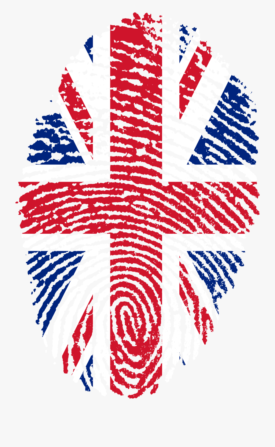 Uk Flag Fingerprint, Transparent Clipart