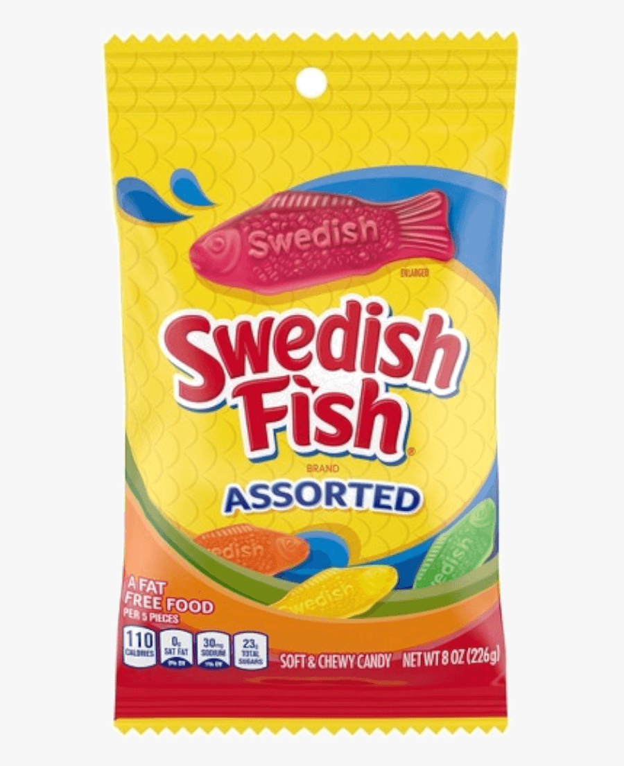 Swedish Fish Assorted - Snack, Transparent Clipart