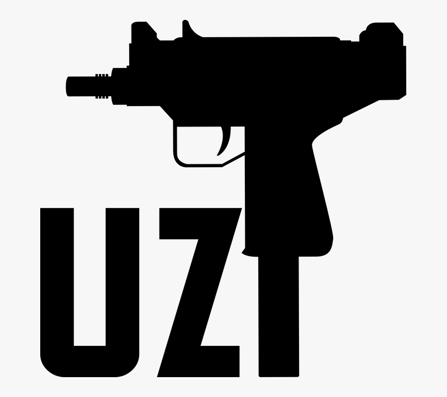 Gun Clipart Uzi - Uzi Logo, Transparent Clipart