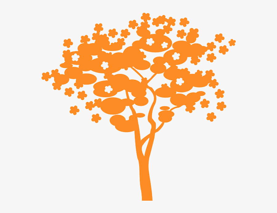 Orange Blossom Tree Vector, Transparent Clipart
