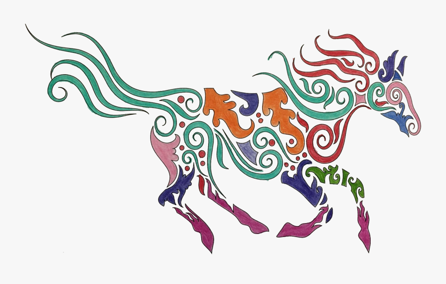 Horse Design Patterns, Transparent Clipart