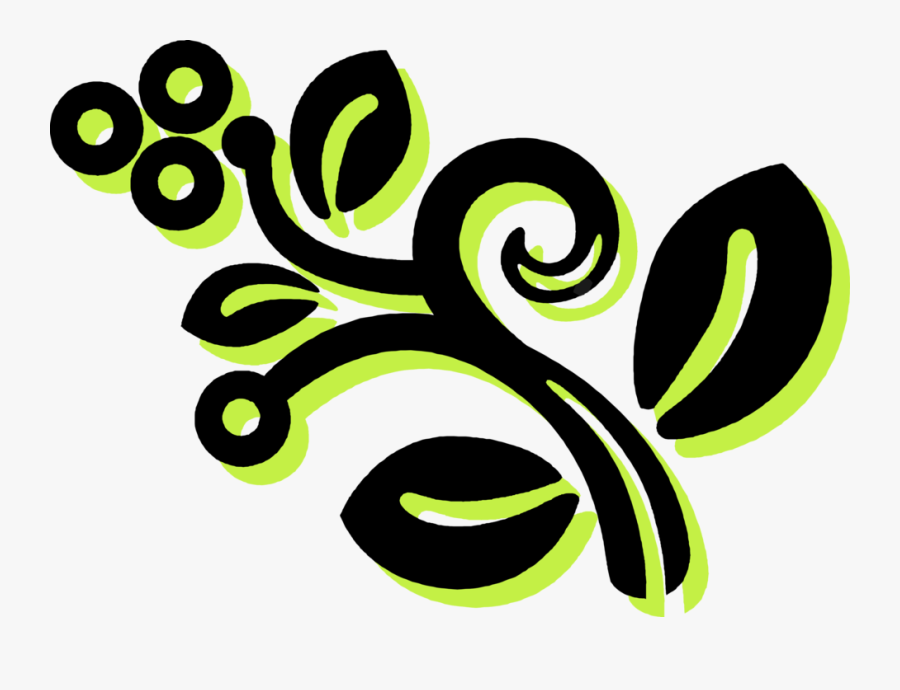Vector Illustration Of Abstract Enigmatic Floral Decorative - Graphic Design, Transparent Clipart