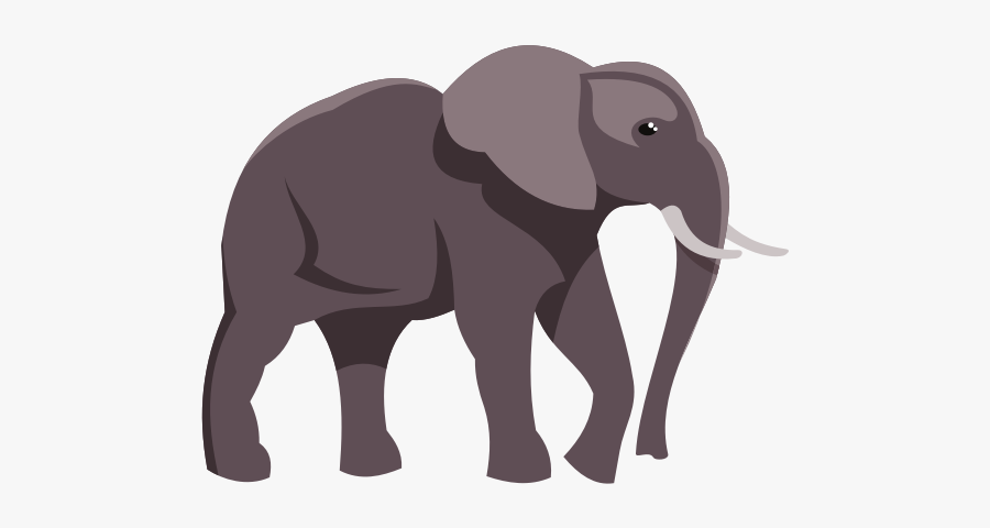 Elephant Colored Clip Art - Clip Art, Transparent Clipart