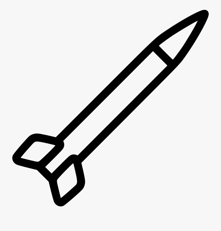 Missile Clip Art Black And White , Png Download, Transparent Clipart