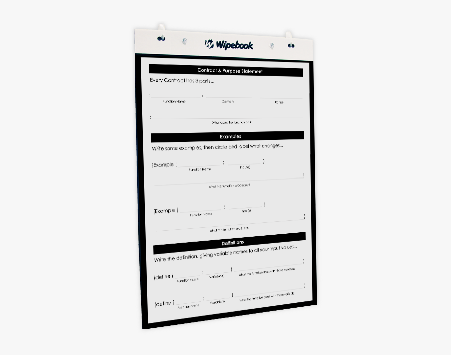 Wipebook Flipchart - Software, Transparent Clipart