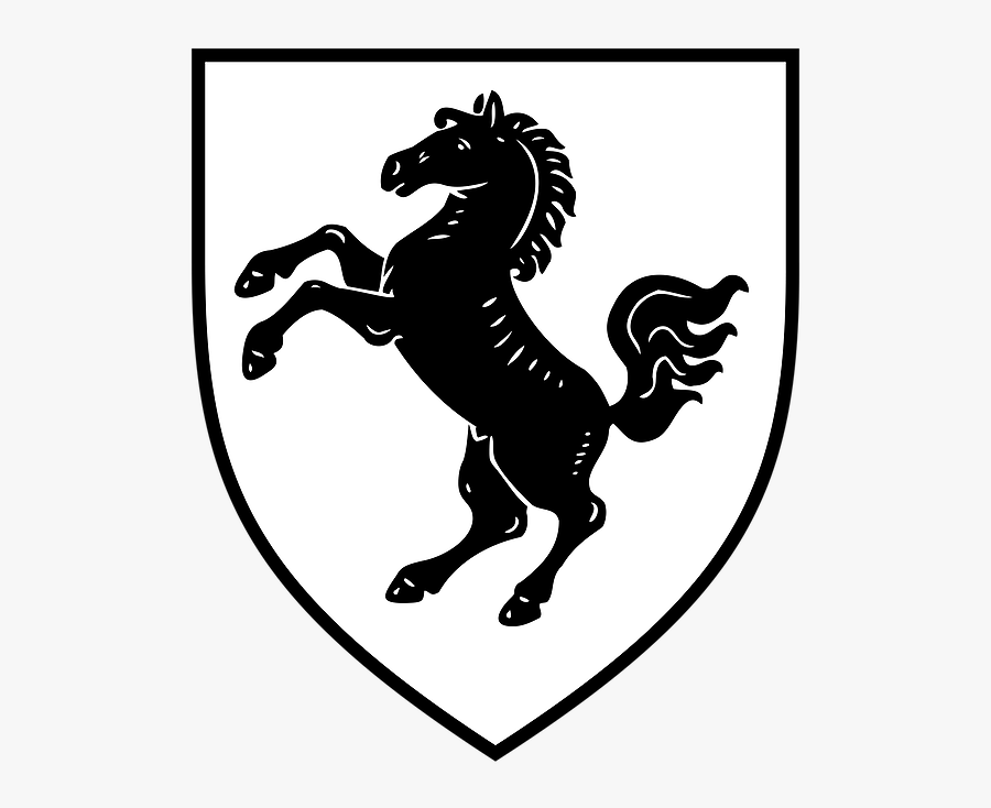 Coat Of Arms With Horse, Transparent Clipart