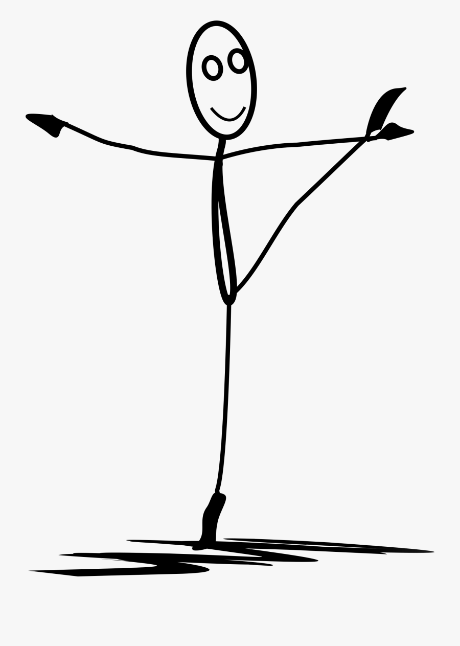 Stick Figure Dancing, Transparent Clipart
