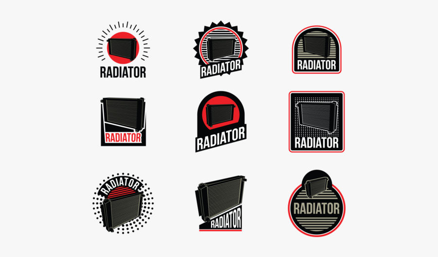 Radiator Vector Labels - Radiator Vector Logo, Transparent Clipart