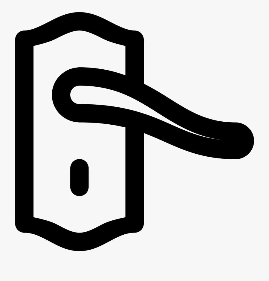 Door Handle Icon, Transparent Clipart