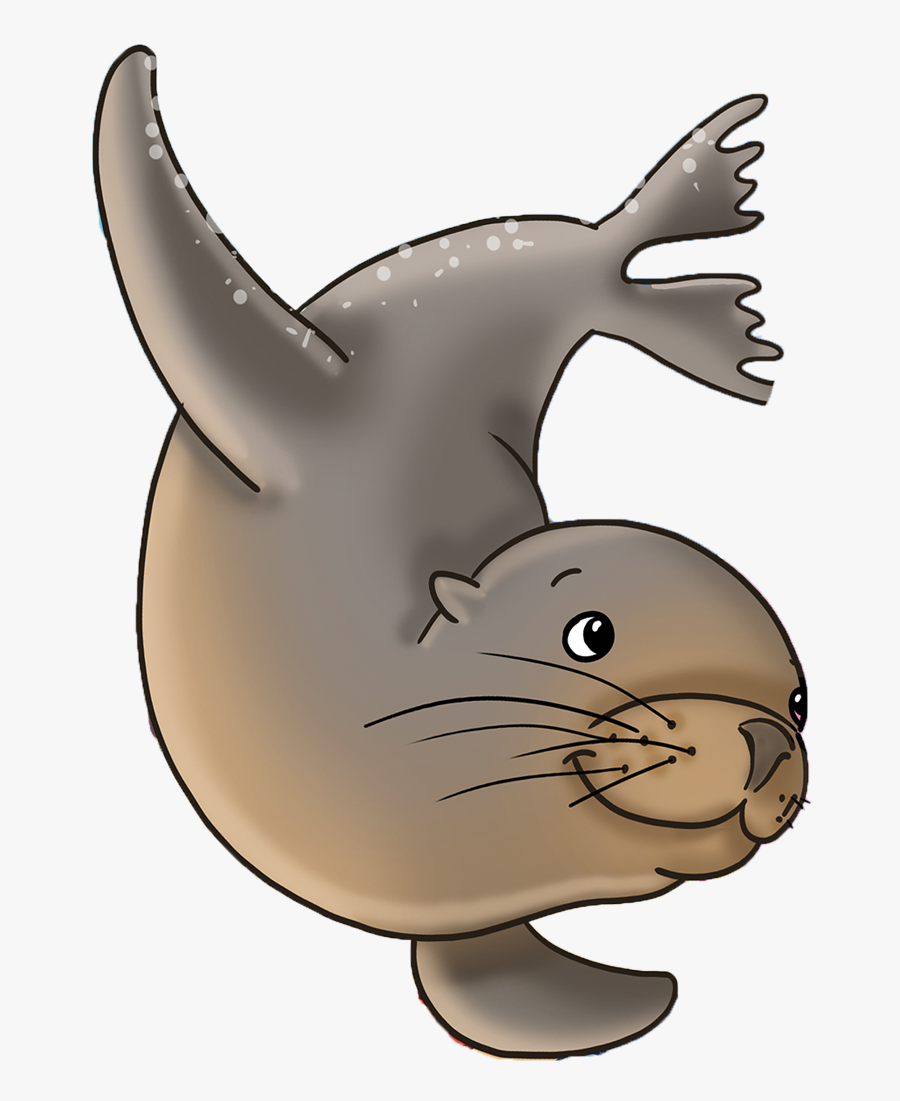 Cutout Seal - Cartoon, Transparent Clipart