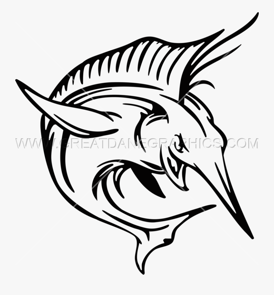 Marlin Clipart Sketch, Transparent Clipart