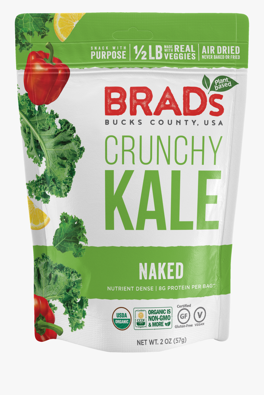 Brads Crunchy Kale Original, Transparent Clipart