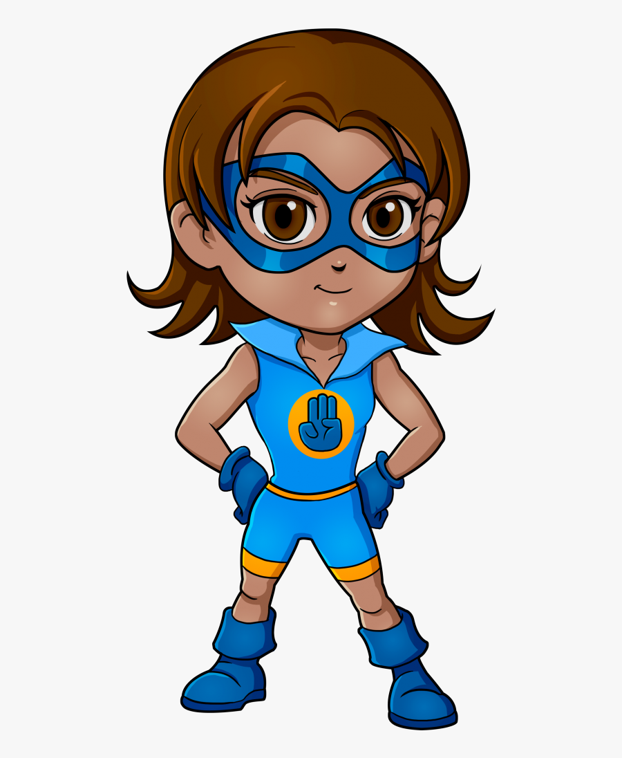 You Enjoy Playing Games And Doing Other Activities - Girl Scout Superhero, Transparent Clipart