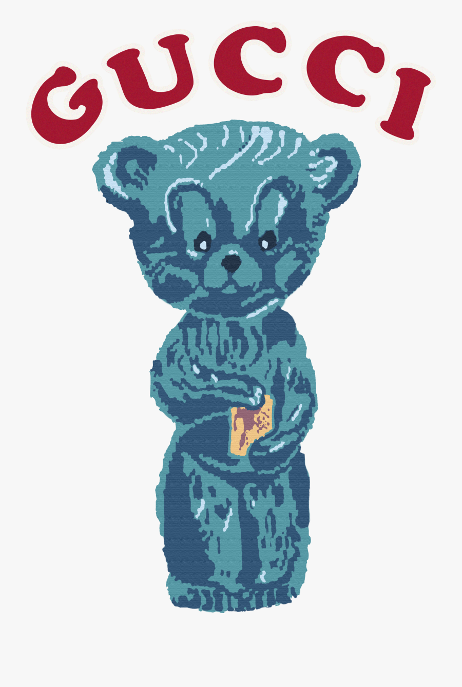 Little Bear With Gucci - Gucci Pink Bear Sweater, Transparent Clipart