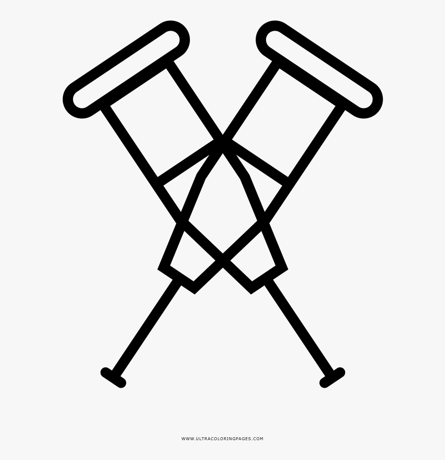 Crutches Png - Vector Graphics, Transparent Clipart