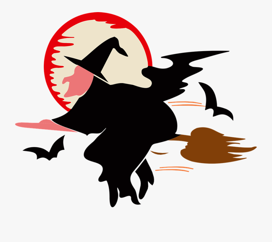 Witch With Moon Clipart Transparent , Free Transparent Clipart - ClipartKey...