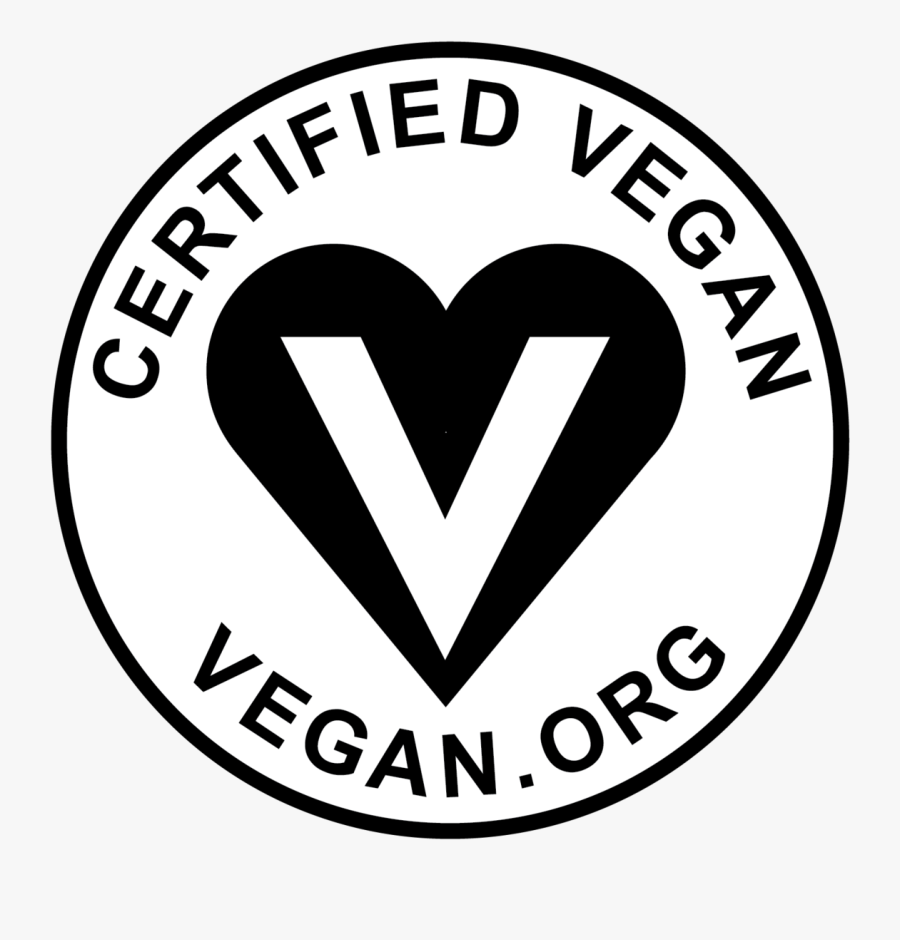 Certified Vegan Logo, Transparent Clipart