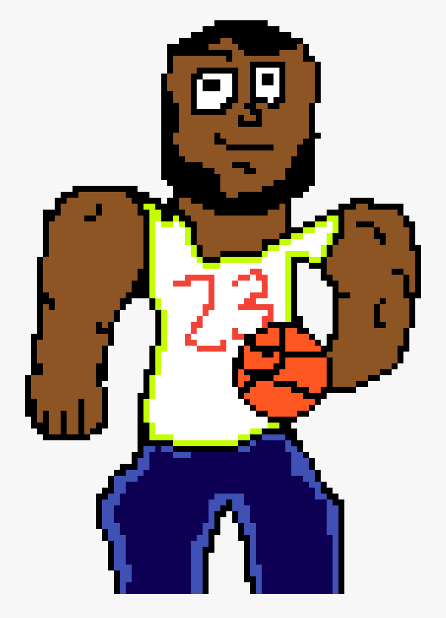 Lebron James Pixel Art, Transparent Clipart