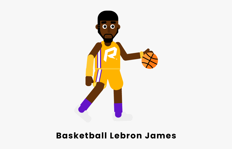 Basketball Lebron James - Cartoon, Transparent Clipart