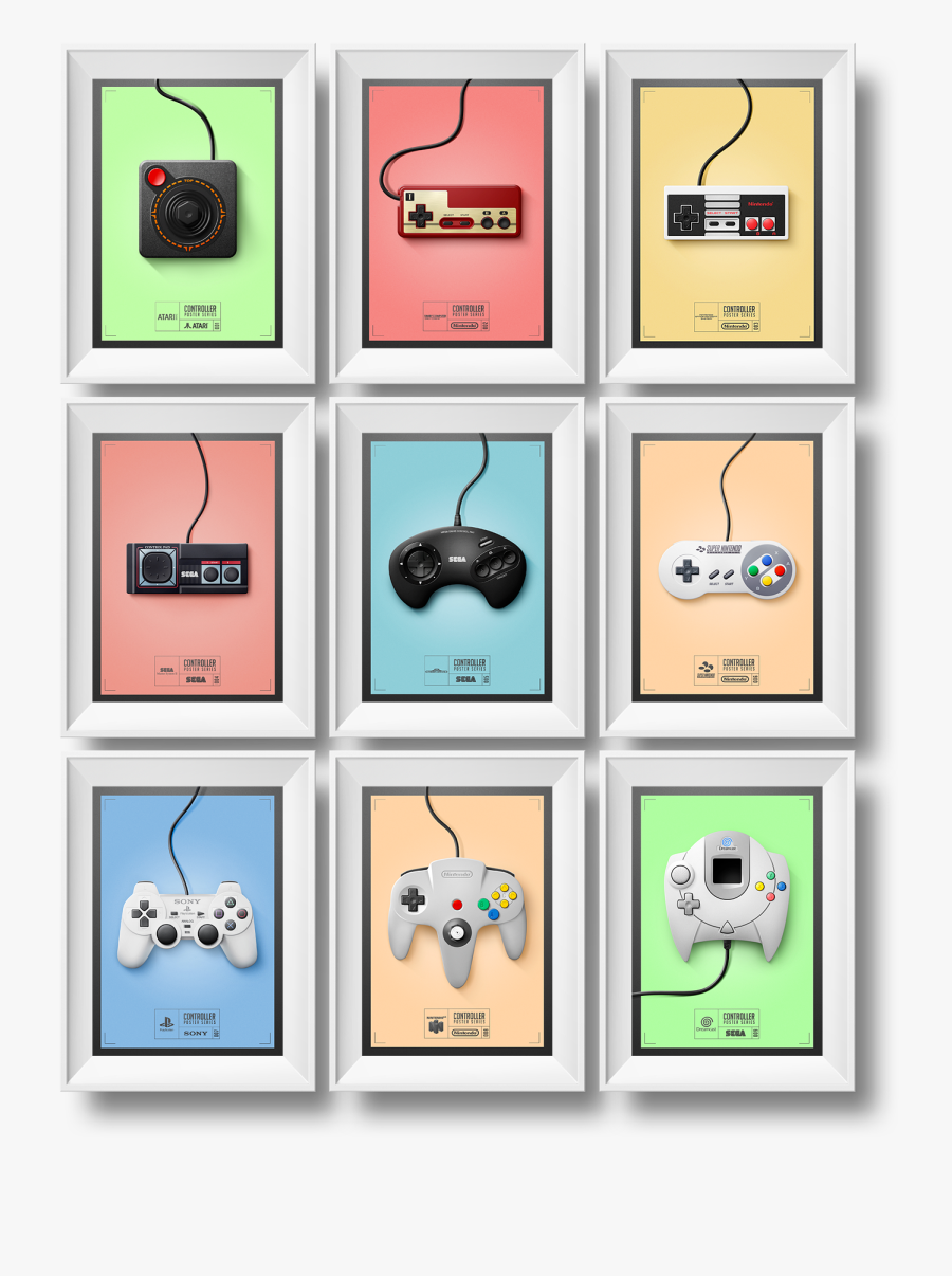 Games Controller Poster, Transparent Clipart