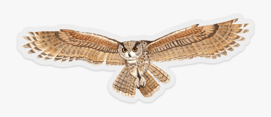 Great Horned Owl Clip Art, Transparent Clipart