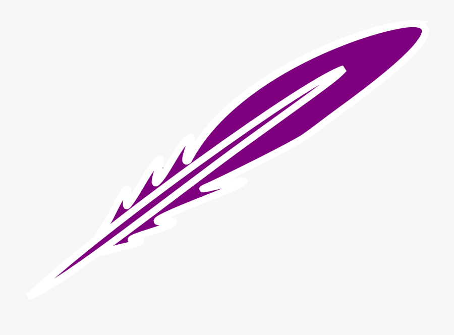 Feather Purple Writing Free Photo - Vektor Grafis Line Png, Transparent Clipart