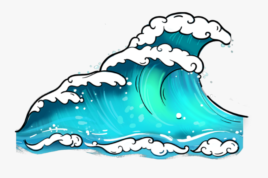#waves #ocean #sea #blue #sticker - Ooak, Transparent Clipart