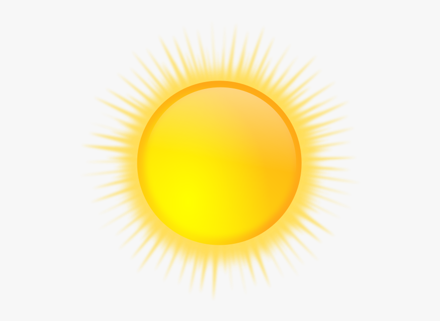 Vector Graphics Of Weather Forecast Color Symbol For - Gambar Matahari Bersinar Png, Transparent Clipart