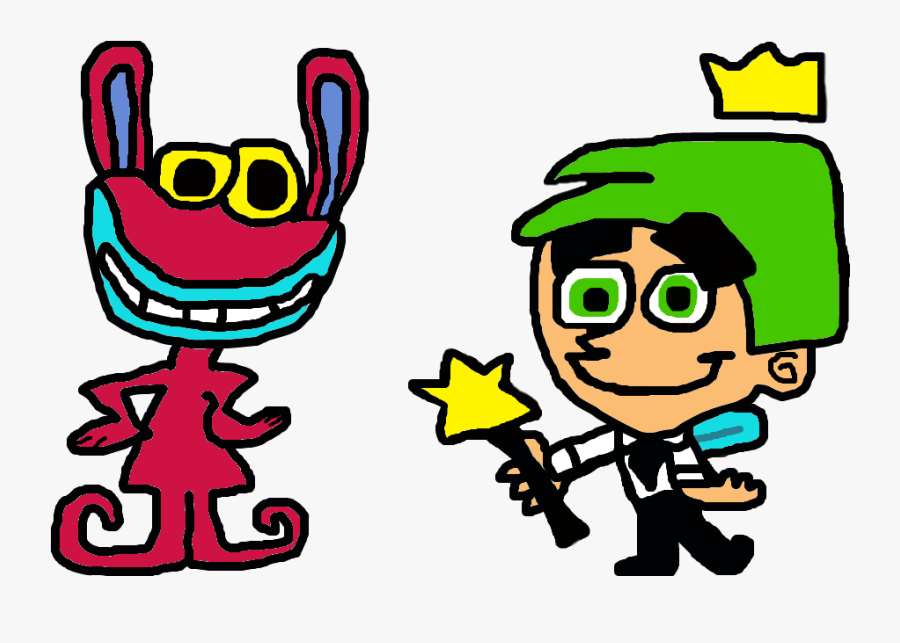 Nicktoons Ickis And Cosmo By Toonzmizer On Clipart - Drawing, Transparent Clipart