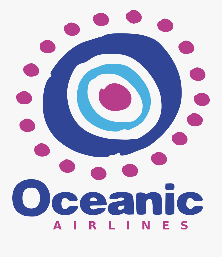 Oceanic Airlines Logo, Transparent Clipart
