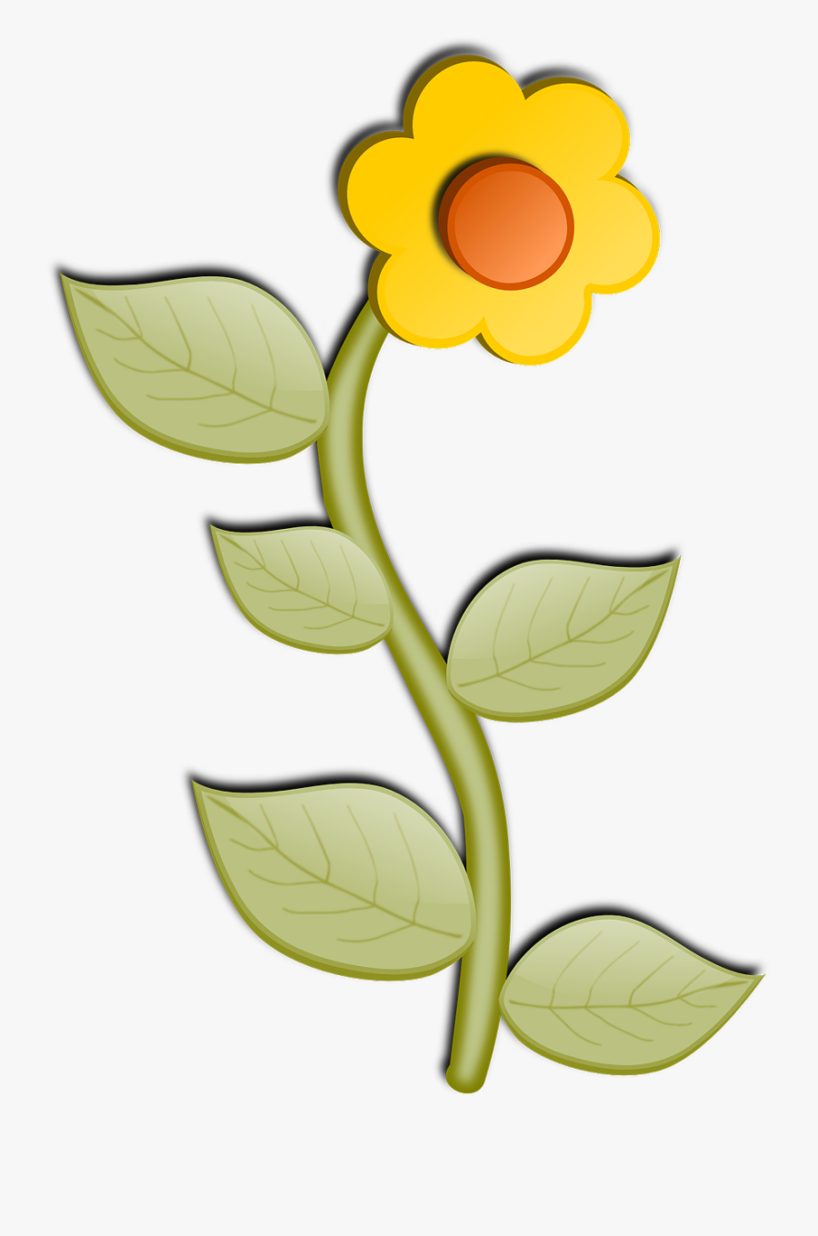Sunflower Flower Bloom Free Photo - Clear Background Flower Cartoon, Transparent Clipart