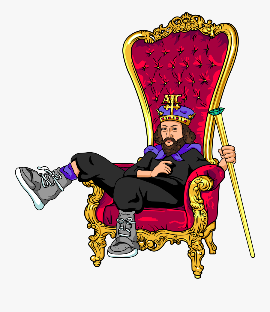 King Sitting On Throne Transparent, Transparent Clipart