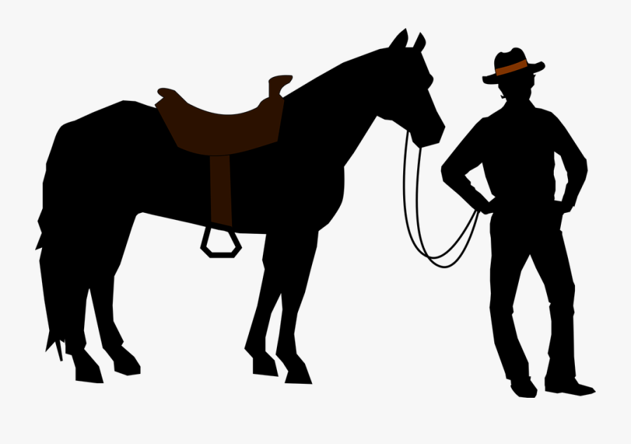 Cowboy Silhouette Png Image - Cowboy Png, Transparent Clipart