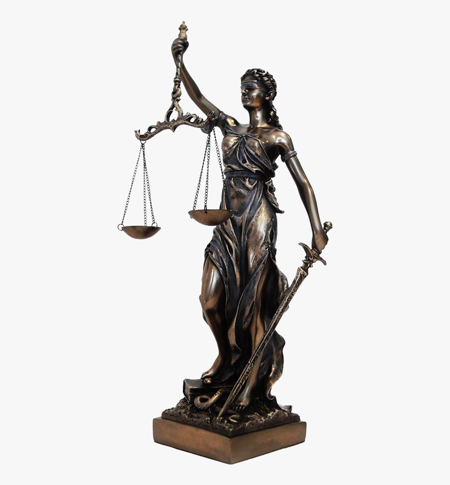 Law Justice Statue Png, Transparent Clipart