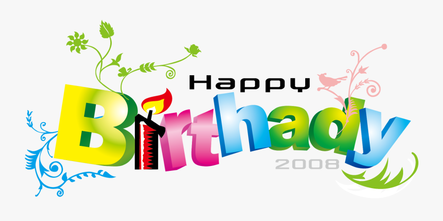 Vector Happy Birthday Png, Transparent Clipart