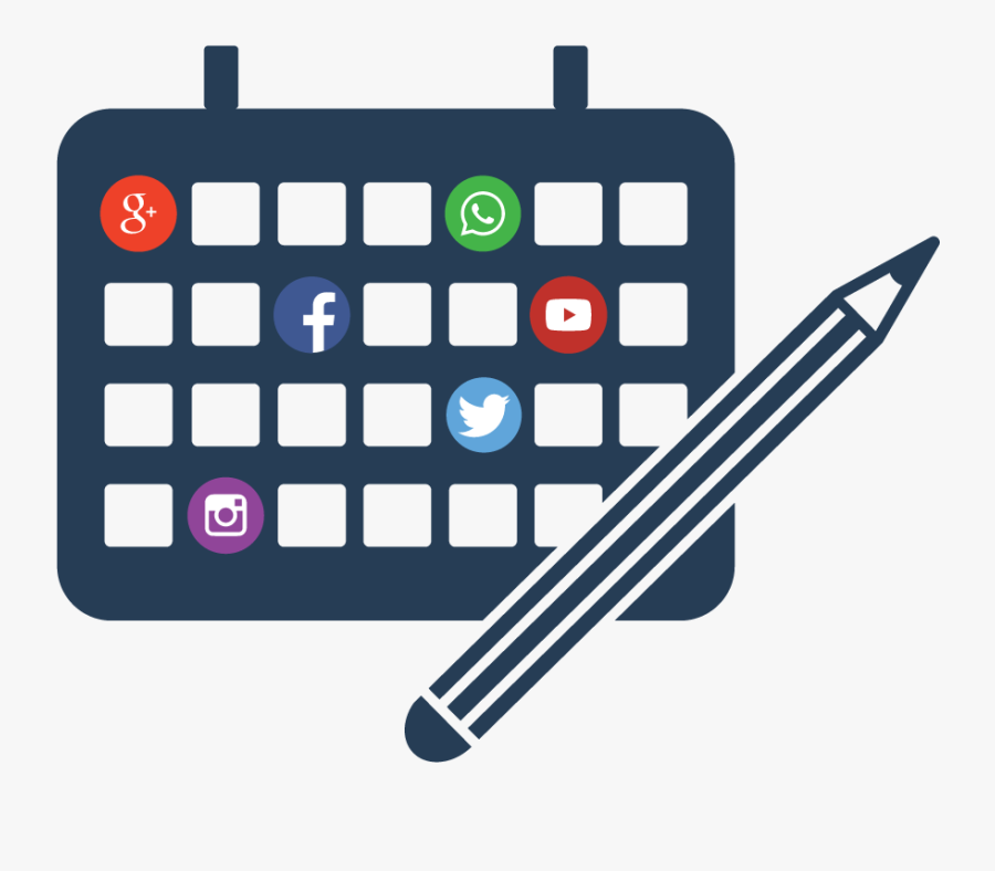 Freeuse Download Collection Of Free Contents - Social Media Calendar Icon, Transparent Clipart
