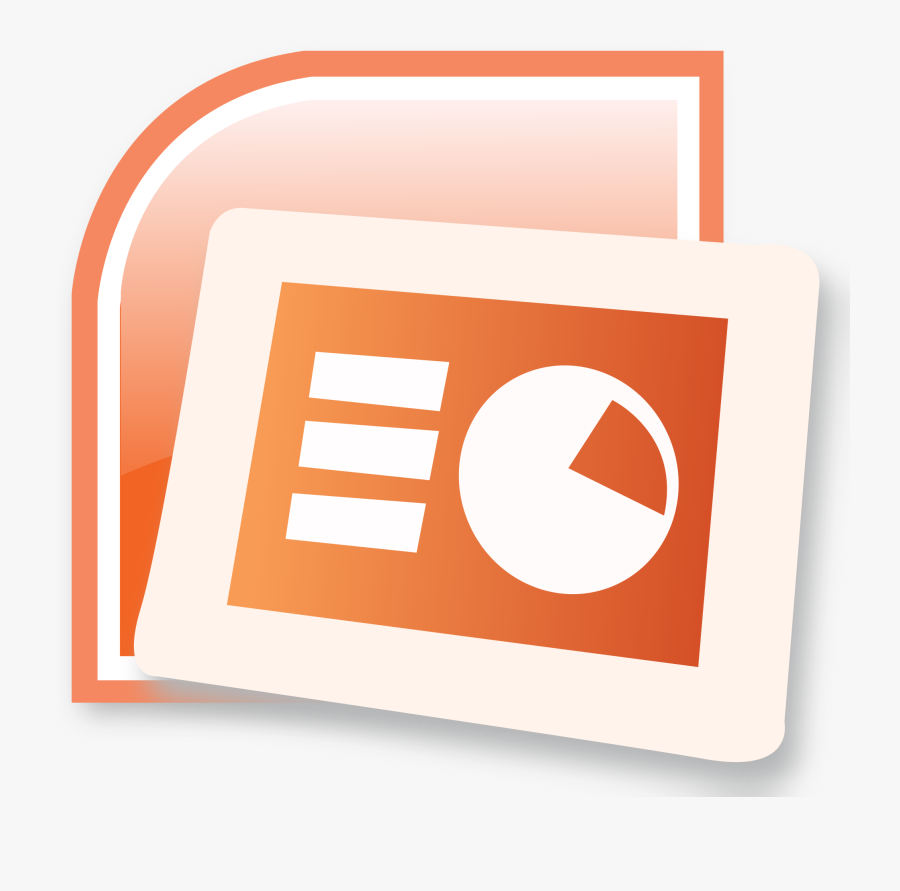 Powerpoint Clipart Icon - Microsoft Powerpoint, Transparent Clipart