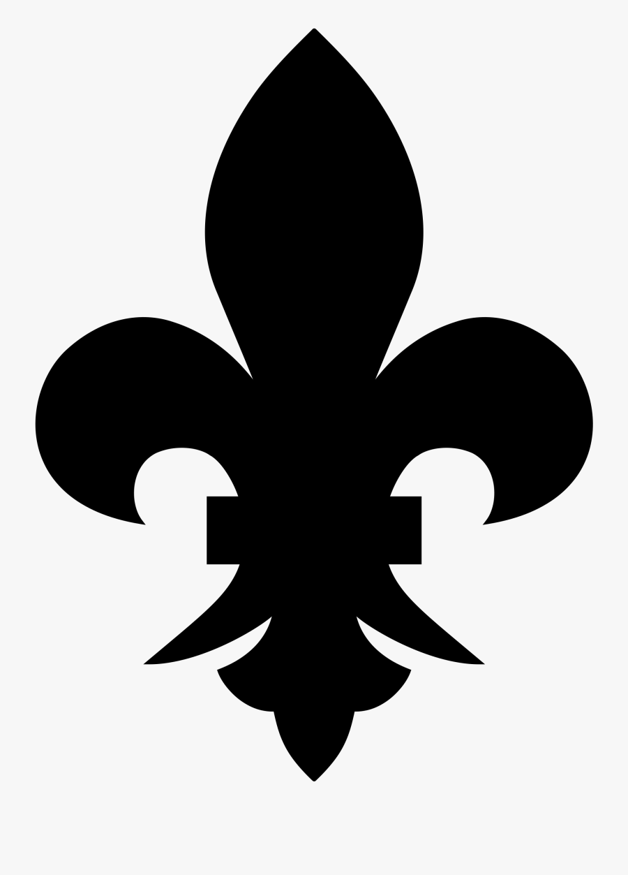 Filefleur De Lis Black - Flor De Lis Verde, Transparent Clipart