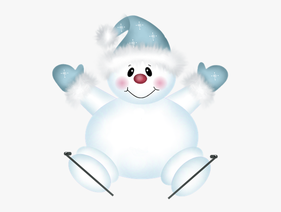 Cute Christmas Snowman - Cute Snowman Clipart, Transparent Clipart