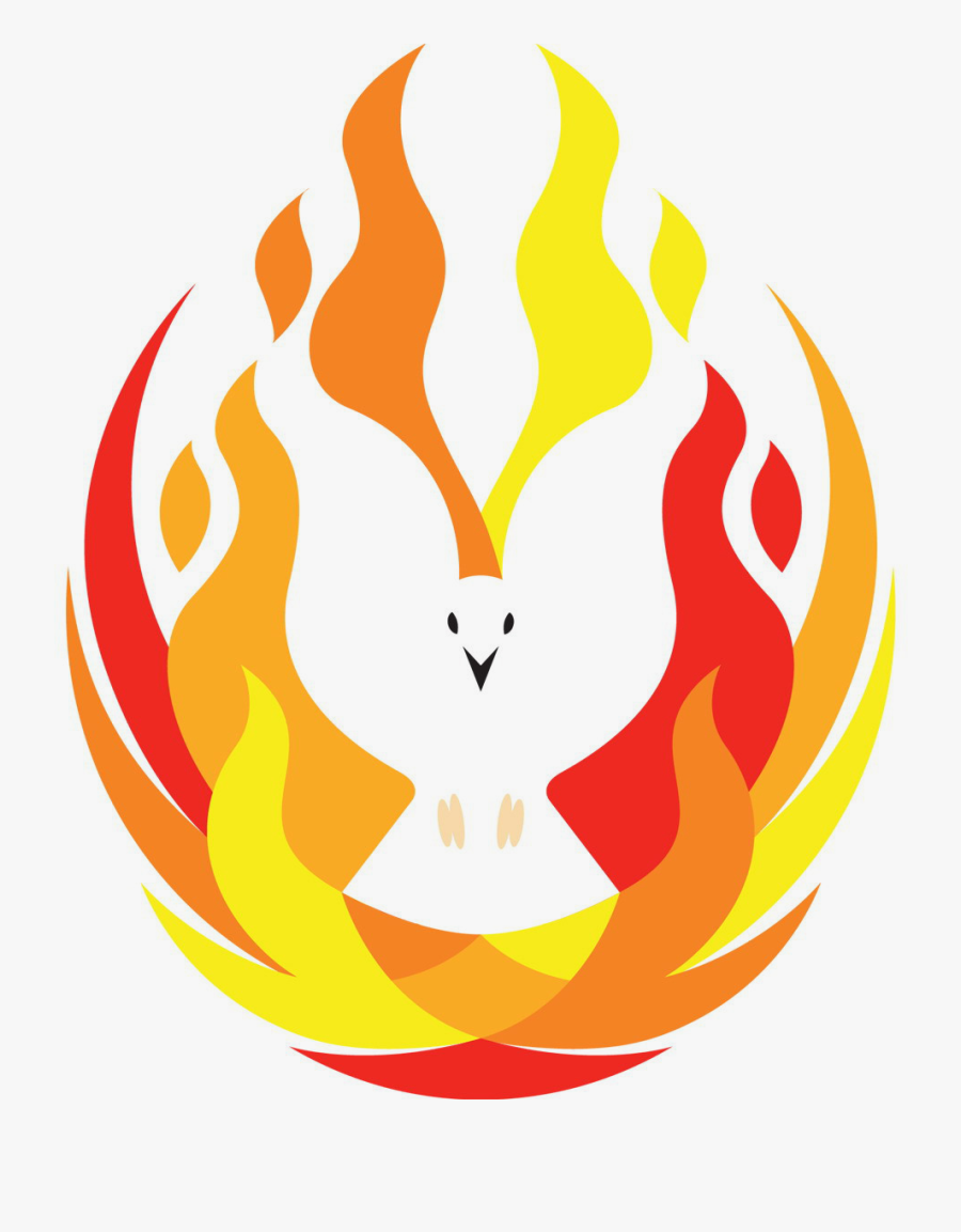 19 May - Dove Fire Holy Spirit , Free Transparent Clipart - ClipartKey