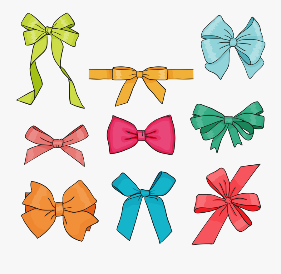 Necktie Drawing Paper Vector Transparent - Bow Drawing, Transparent Clipart