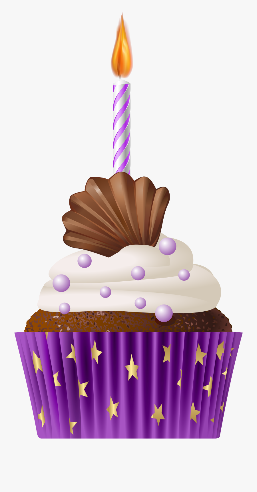 Clip Art Purple Birthday Candles - Purple Birthday Clipart Transparent, Transparent Clipart