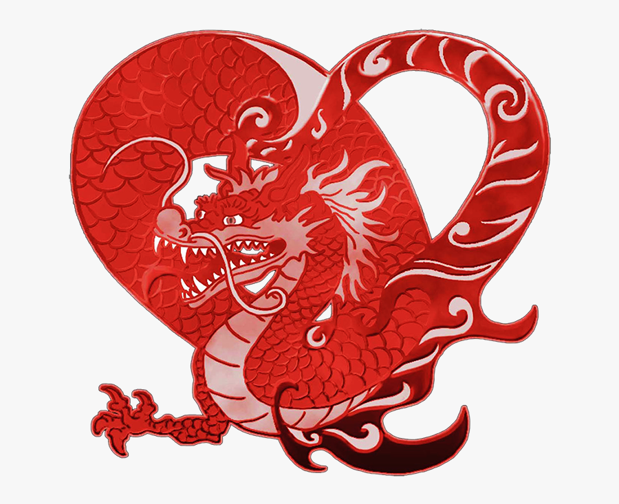 Transparent Dragons Clipart - Chinese Dragon Valentine, Transparent Clipart