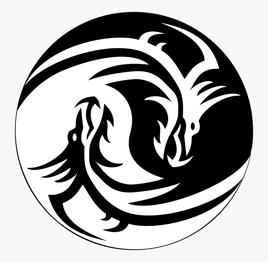 Black And White Dragon Drawings, Transparent Clipart