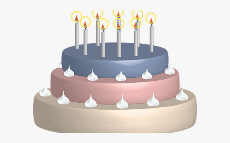 Transparent Birthday Cake With Candles Clipart - תמונות יום הולדת מיוחדות, Transparent Clipart
