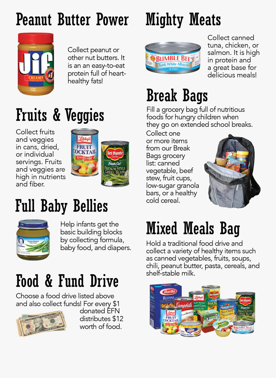 Clip Art And Fund Drives Emergency - School Food Drive Flyers, Transparent Clipart