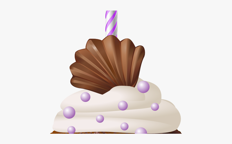 Birthday Muffin Png, Transparent Clipart