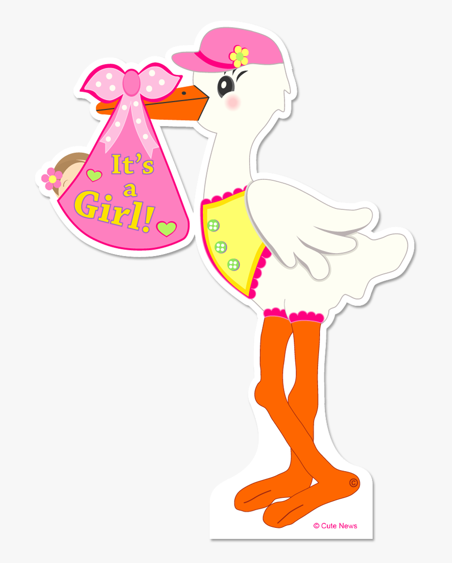 Clipart Standing Cute Borders - It's A Girl Png, Transparent Clipart